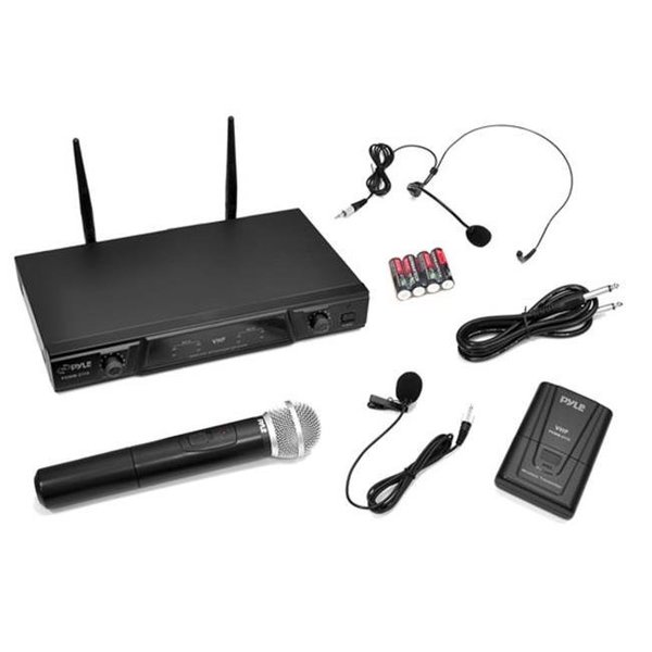 Pylepro PylePro PDWM2115 Very High Frequency Wireless Microphone Receiver System with Independent Volume Control PDWM2115